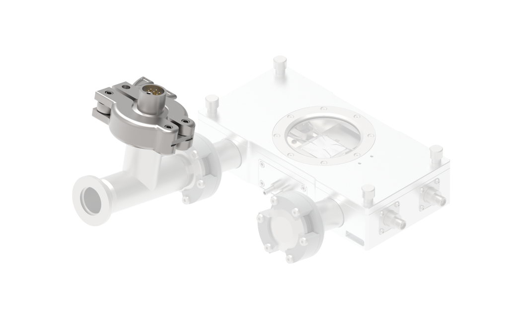 Micro Multi-Gas Vacuum Gauge Mounting Image, Inline Mounting configuration