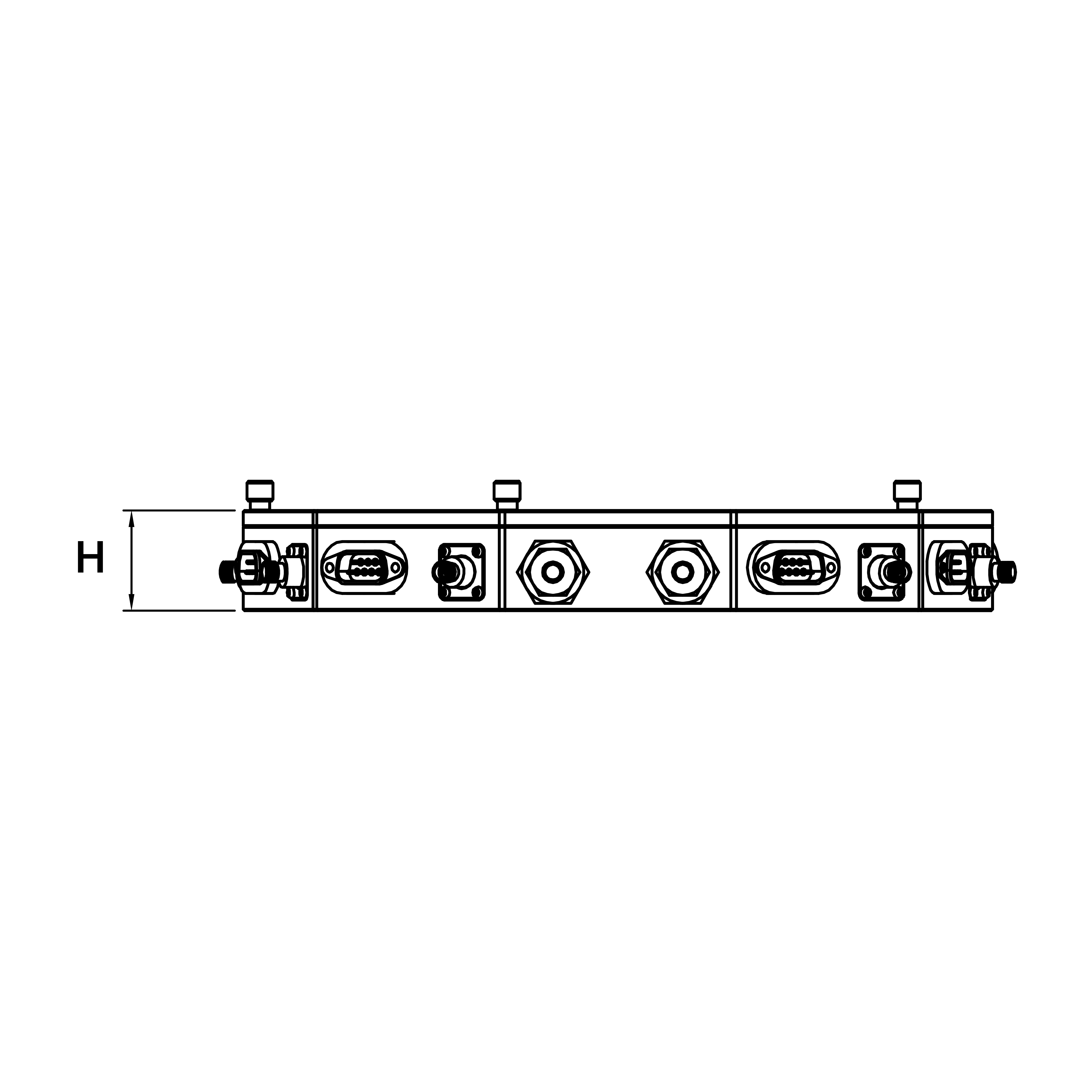 PZMPS-8ch's dimension Right view