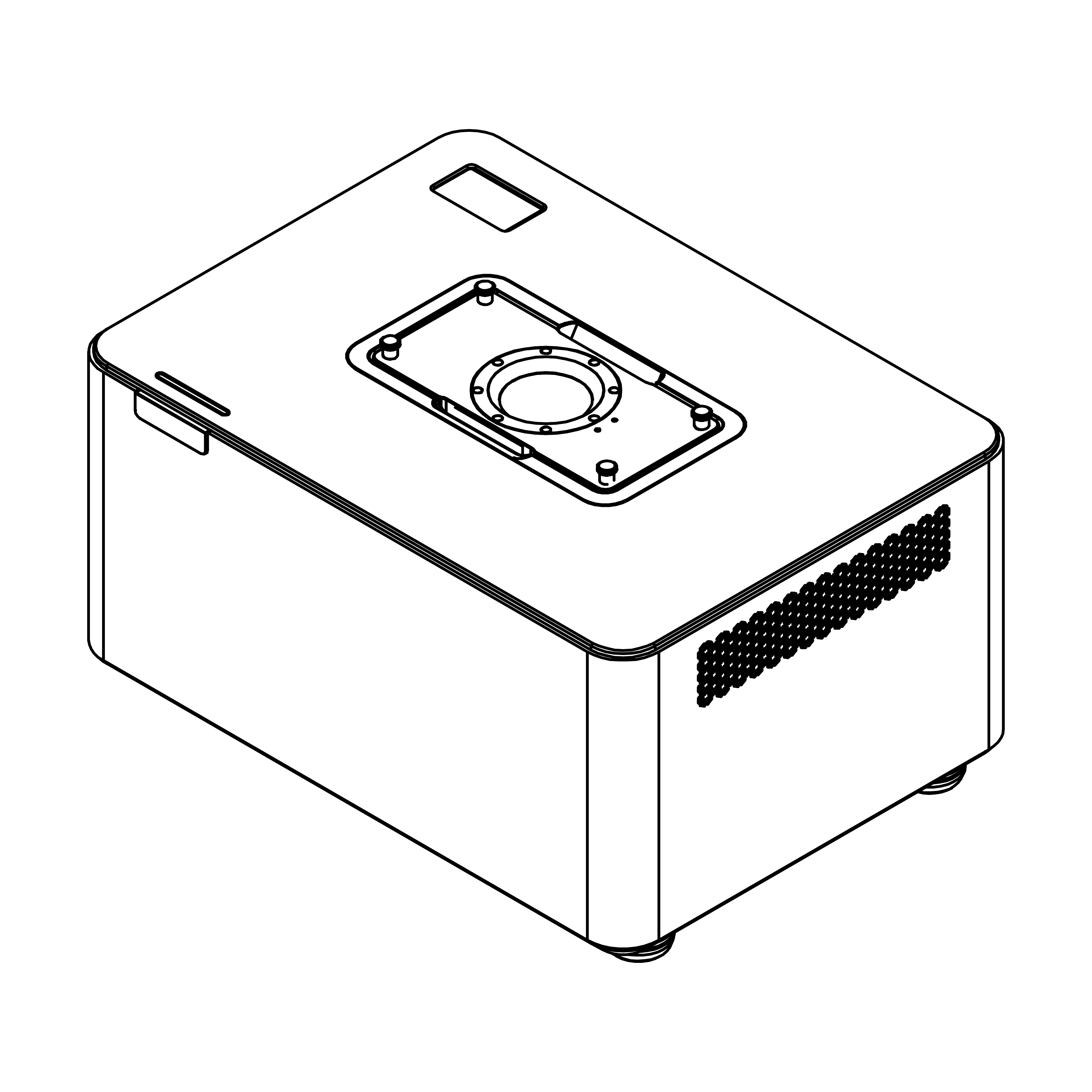 Gas sensor measurement system's dimension 3D view