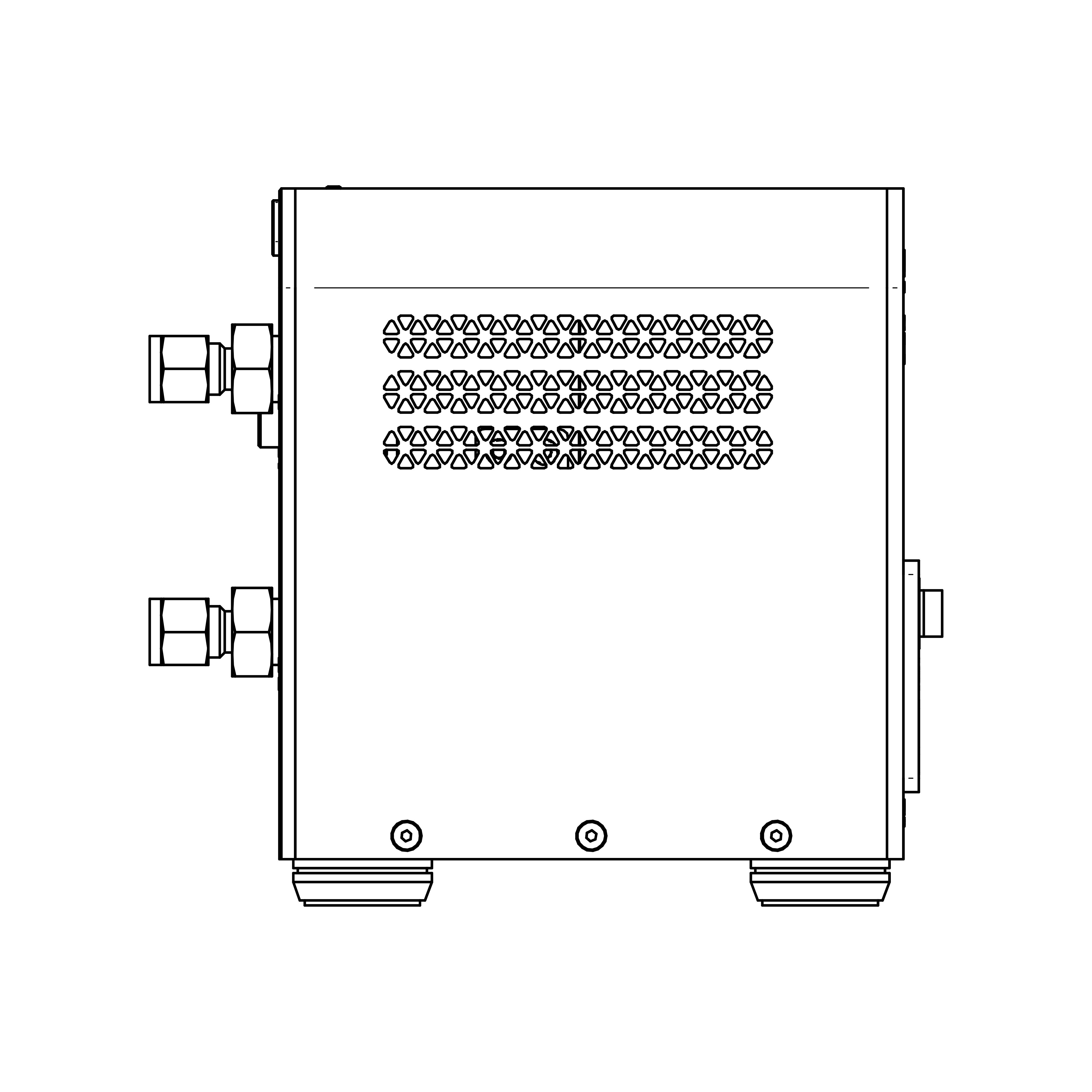 humidity controller's dimension right view