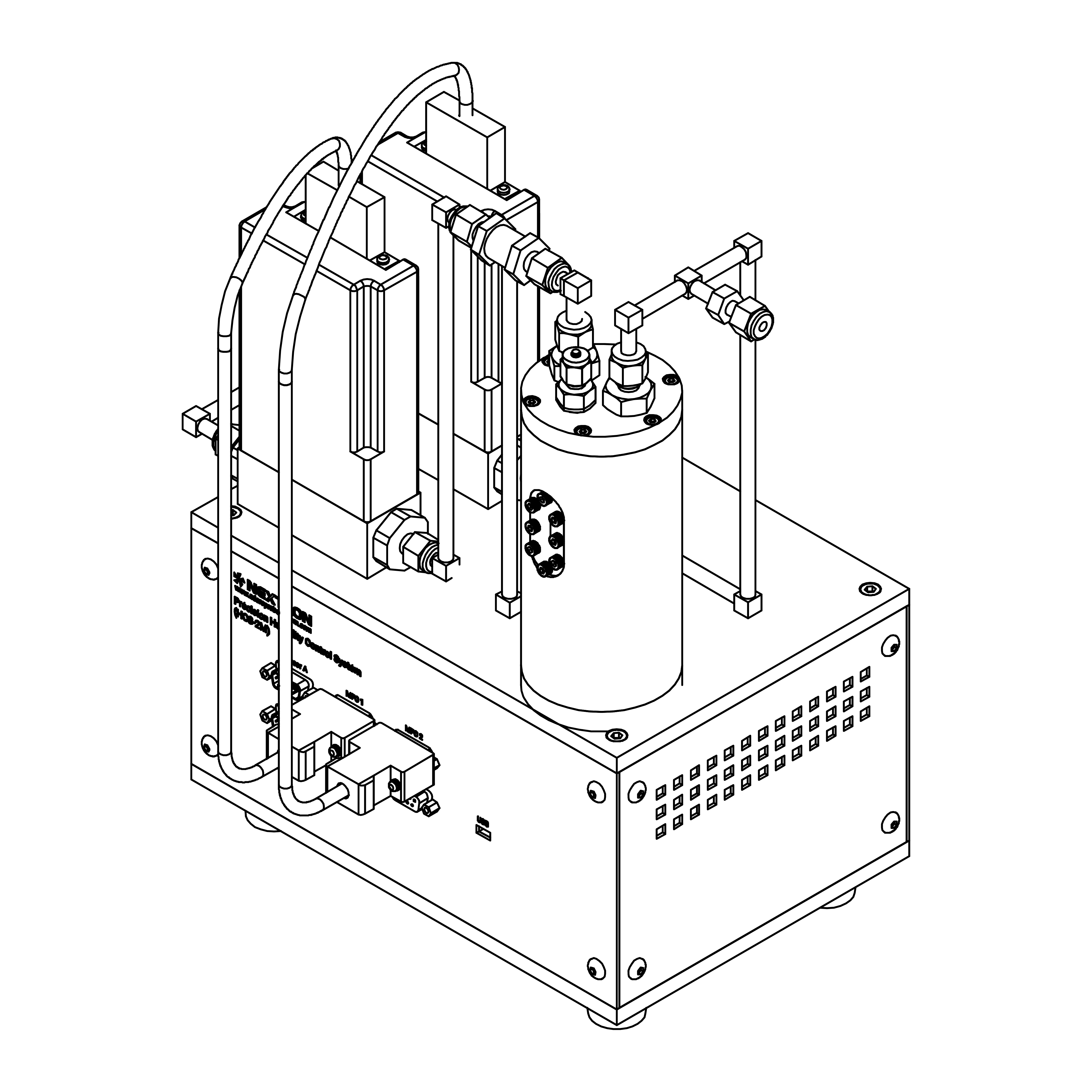 humidity controller's dimension 3D view