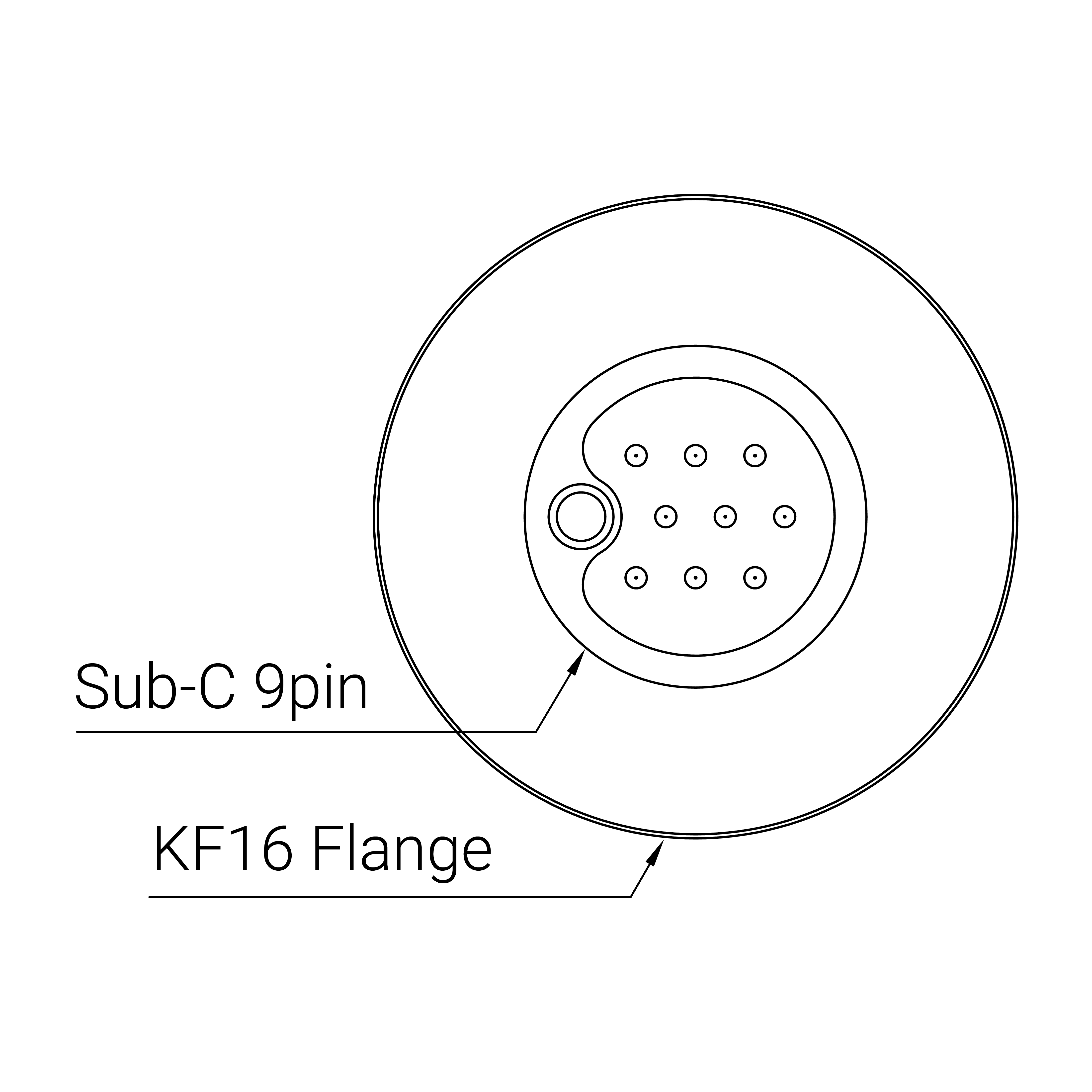 mgv-16's dimension front view