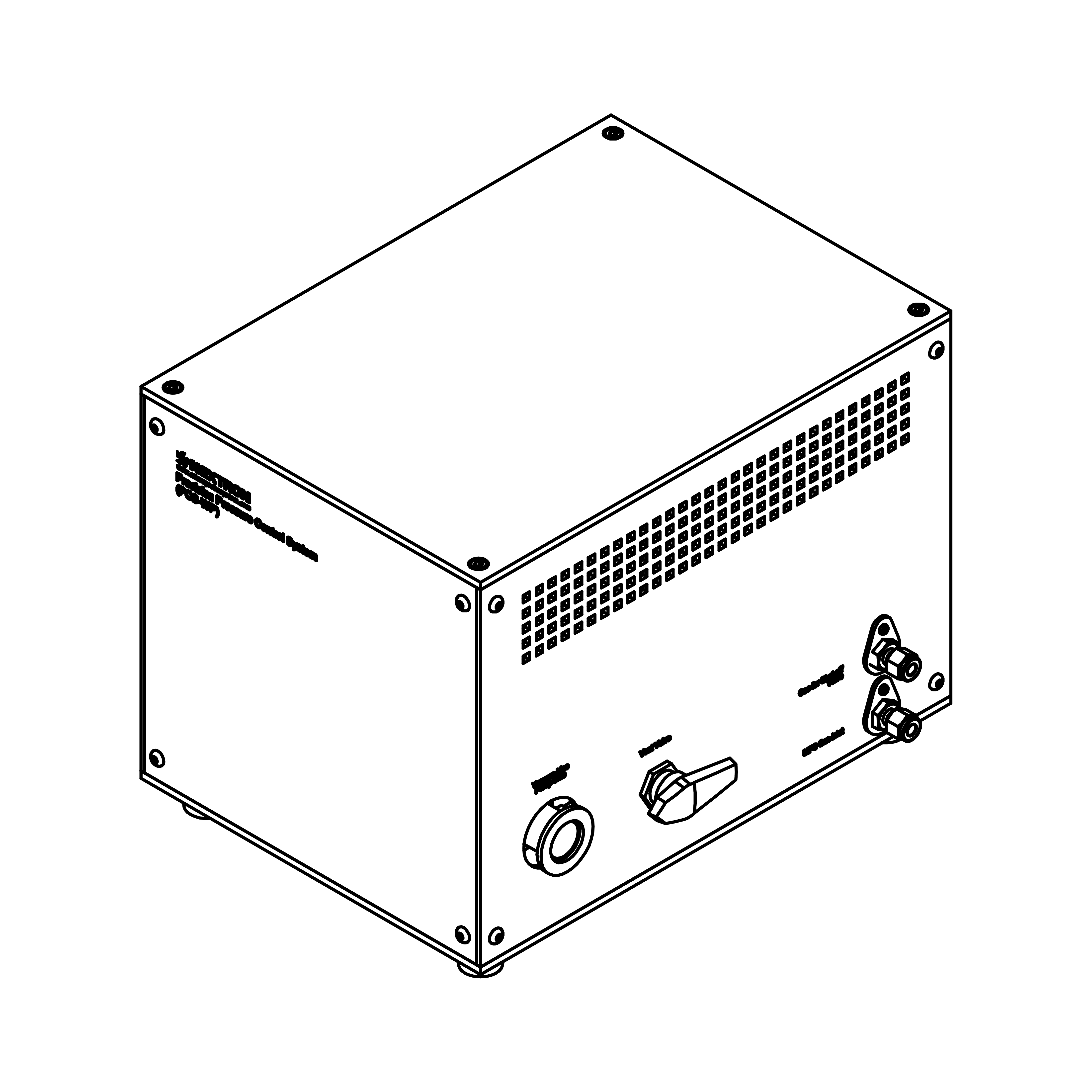 Pressure controller's dimension 3D view