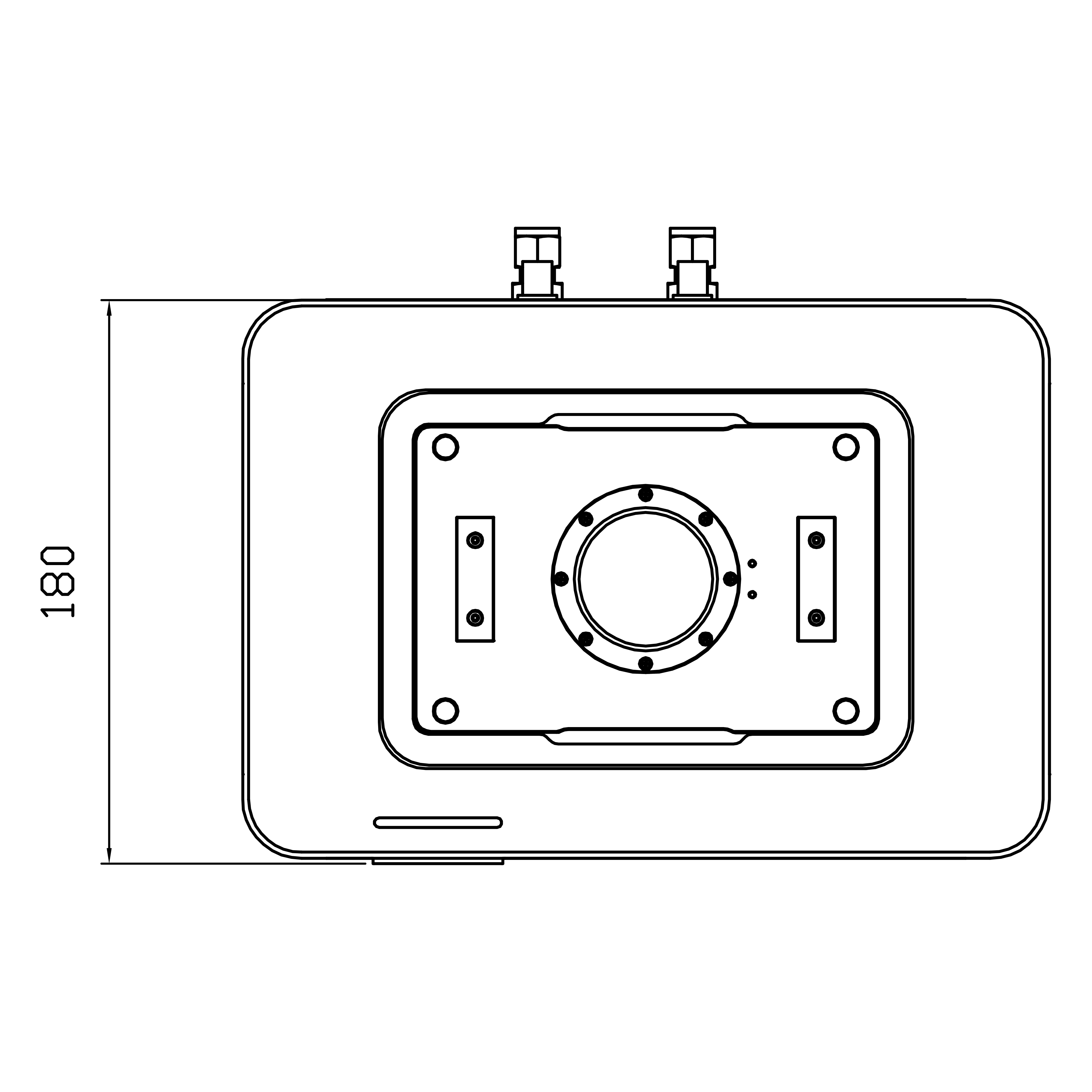 Stretchable's dimension top view