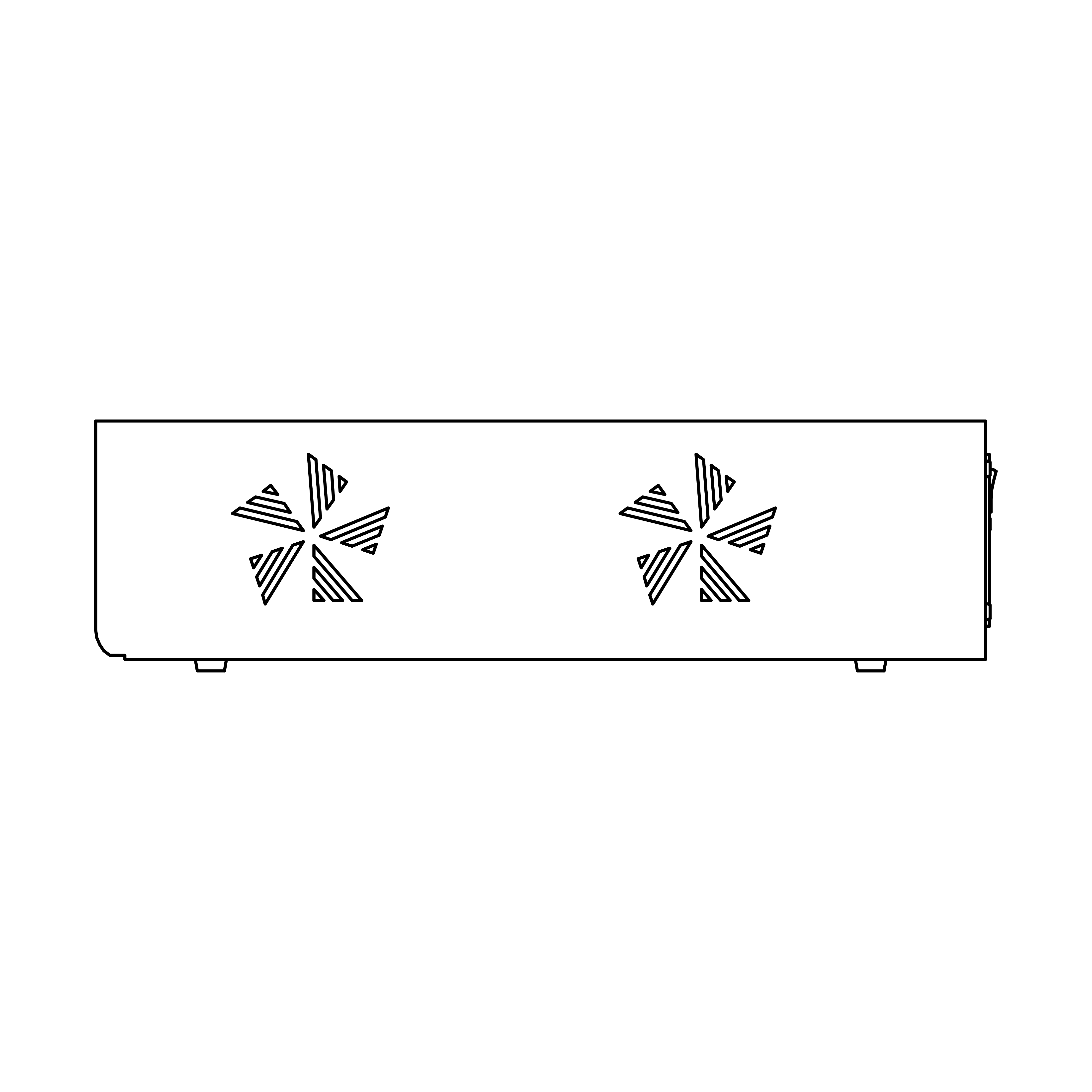 Temperature controller's dimension right view
